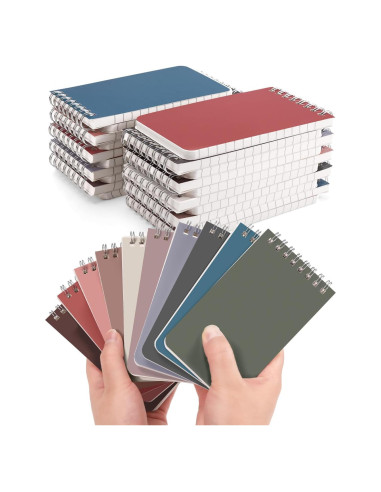 Cuadernos Espirales Dynta 3x5" en 10 Colores Morandi - 30 Paquetes