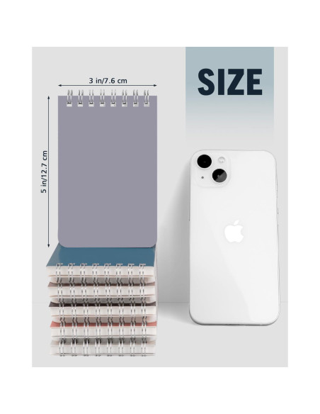 Cuadernos Espirales Dynta 3x5" en 10 Colores Morandi - 30 Paquetes