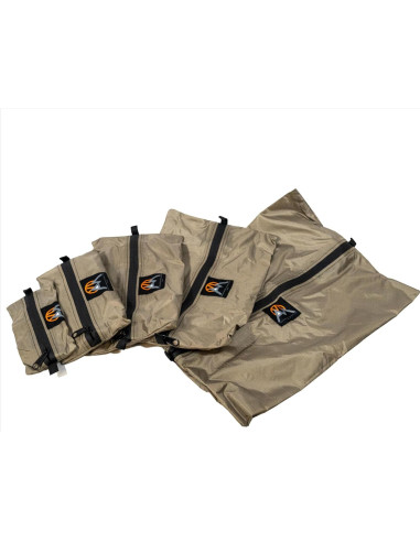 Bolsa de Almacenamiento VIAM Outdoors 5 Piezas Impermeable Marrón