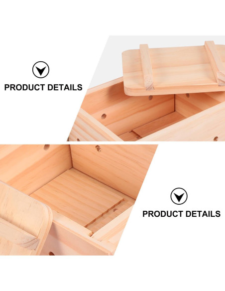 Prensa de Tofu Hemoton de Madera 22x19.5x10.5 cm