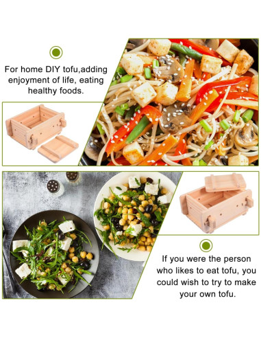 Prensa de Tofu Hemoton de Madera 22x19.5x10.5 cm