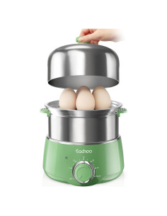 Cocinero de Huevos Duro CACHOO Verde Retro 14 Huevos 350W