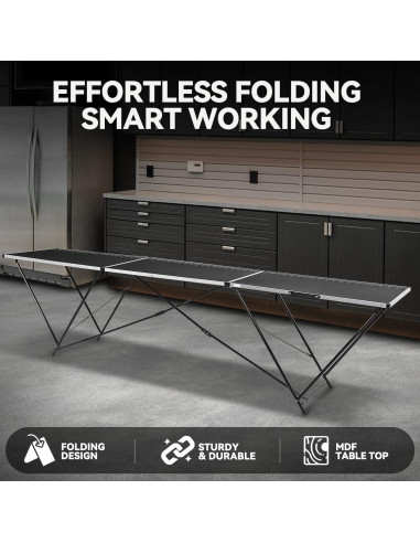 Mesa Plegable de Aluminio Auto Dynasty 198x60cm 30kg