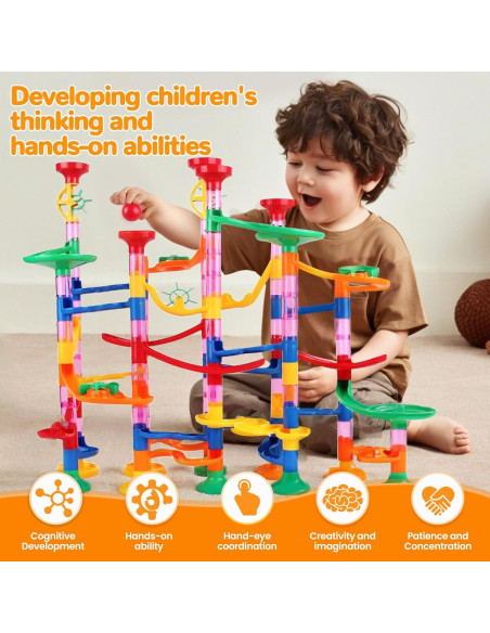 Pista de Canicas LESSETI 133 Piezas Juguete Educativo STEM