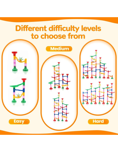 Pista de Canicas LESSETI 133 Piezas Juguete Educativo STEM