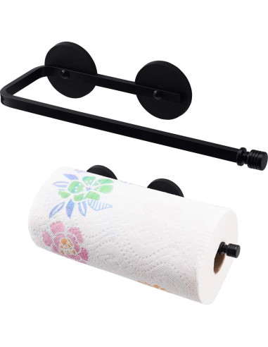 Soporte Magnético para Toallas de Papel LEVOSHUA Negro 31.2 cm