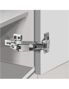 Bisagras de Gabinete Sin Marco Li-TianFeng 180 Grados Cierre Suave 2