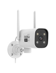 Cámara de Seguridad AOSU 2K QHD Exterior con Visión Nocturna