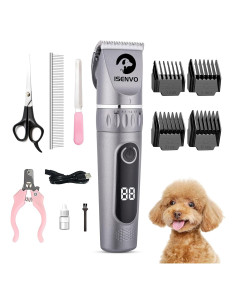 Cortadora de Perros ISENVO Recargable Inalámbrica 180 min