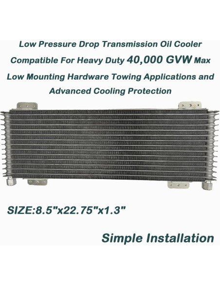 Enfriador de Aceite de Transmisión LPD47391 OVANOH 21.6x57.8cm