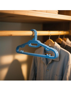 Perchas Portátiles Plegables Genérica - 5 Unidades Azul 2