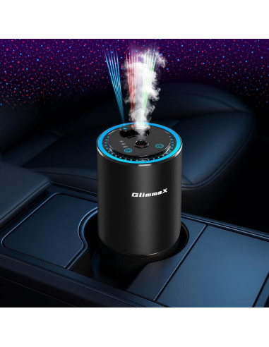 Ambientador de Aire Inteligente GlimmaX Negro 50ml con Luz RGB