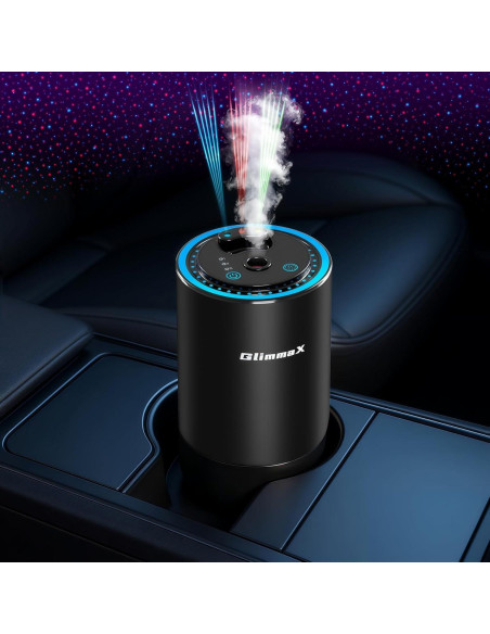 Ambientador de Aire Inteligente GlimmaX Negro 50ml con Luz RGB