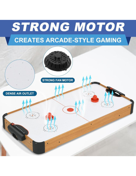 Mesa de Hockey de Aire RAYKEEP 101.6x50.8cm Madera Clara