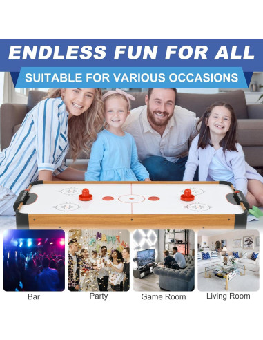 Mesa de Hockey de Aire RAYKEEP 101.6x50.8cm Madera Clara