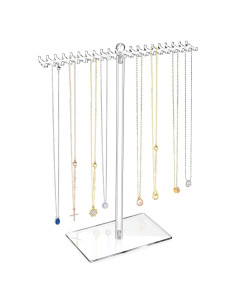 Organizador de Joyería Acrílico OAOLEER, Soporte para Collares 34.8 cm