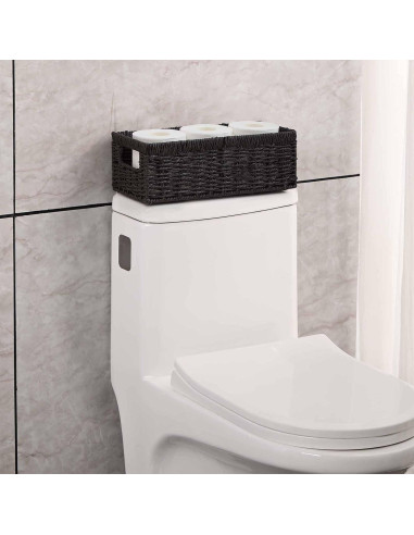 Cesta de Almacenamiento Vagusicc - Juego de 2, Negro, 36.2x15.9x12.1 cm