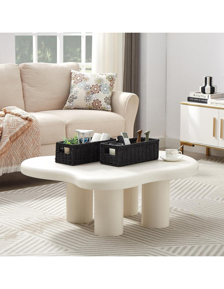 Cesta de Almacenamiento Vagusicc - Juego de 2, Negro, 36.2x15.9x12.1 cm