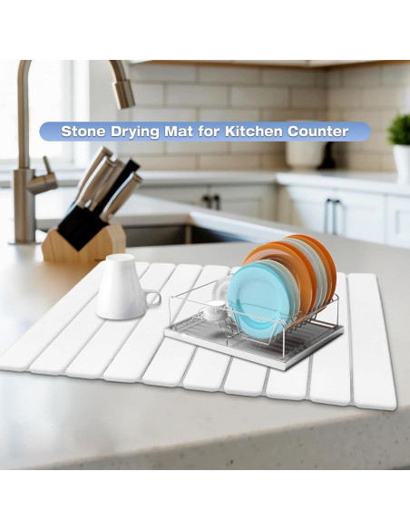 Mate de Secado de Piedra Diatomácea RAIN SPIRIT 61x41 cm