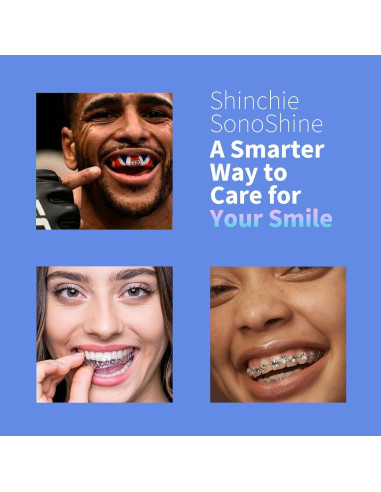Limpiador Ultrasónico Shinchie SonoShine para Dentaduras y Alineadores
