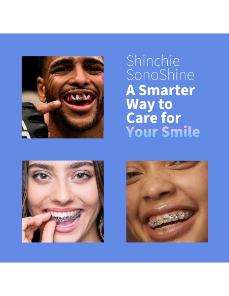 Limpiador Ultrasónico Shinchie SonoShine para Dentaduras y Alineadores