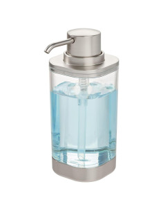 Dispensador de Jabón Líquido iDesign 1L Acero Inoxidable Claro/Níquel