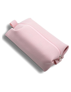 Bolsa de Maquillaje de Silicona FyndAna Rosa Impermeable 21.8x9.4x8.1cm