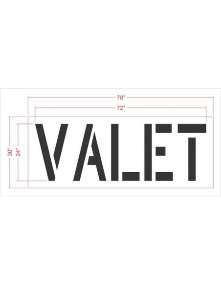 Plantilla de Estacionamiento Valet 24" Marketing Holders