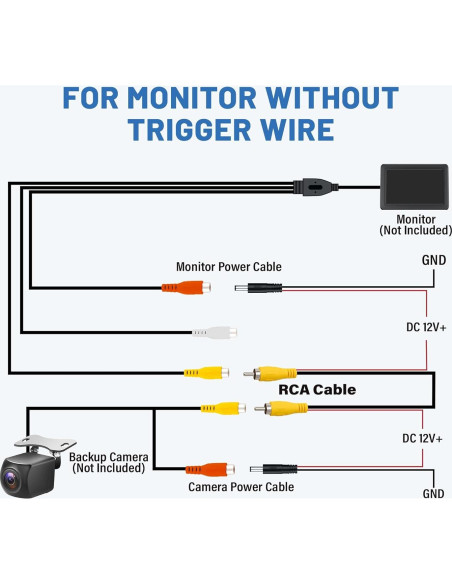 EWAY Cable de Extensión RCA 6m con Activación para Cámara de Respaldo
