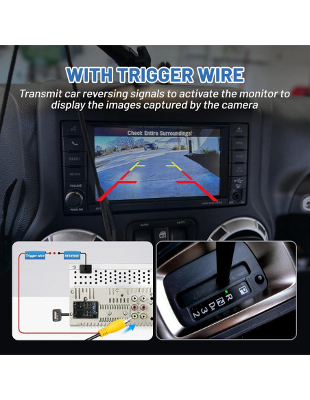 EWAY Cable de Extensión RCA 6m con Activación para Cámara de Respaldo