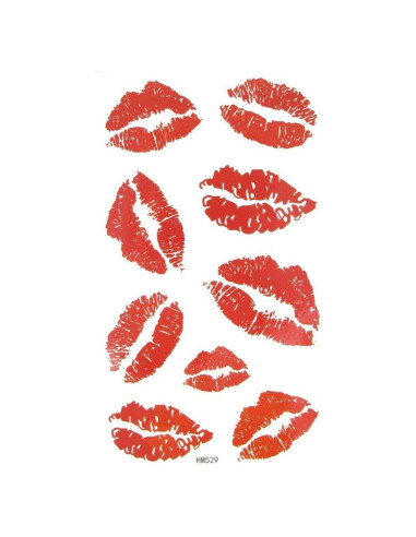 Tatuaje Temporal MapofBeauty Rojo Sandía 2 Pcs Impermeable