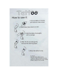 Tatuaje Temporal MapofBeauty Rojo Sandía 2 Pcs Impermeable 2