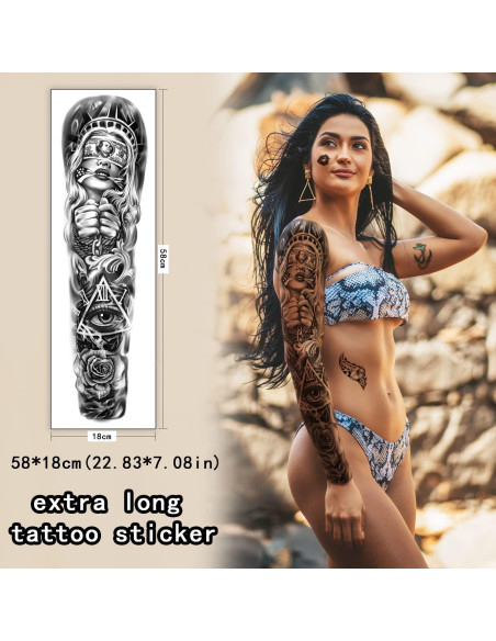 Tatuajes Temporales Metuu 46 Hojas Impermeables para Halloween