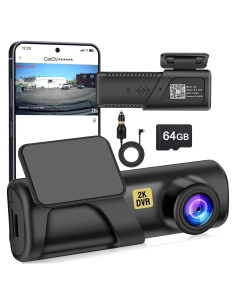 Cámara de tablero Slevnyen Q3 2.5K con WiFi y SD 64GB