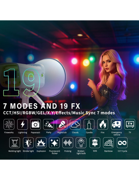 Luz de Video LED SUNCRAFTER 300C RGBACL 300W CCT 1400K-20000K