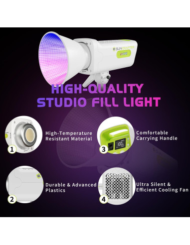 Luz de Video LED SUNCRAFTER 300C RGBACL 300W CCT 1400K-20000K