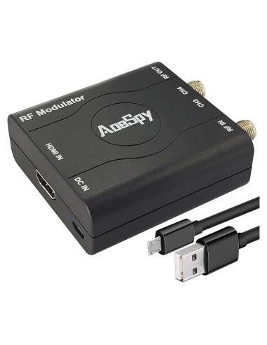 Adaptador HDMI a Coaxial AoeSpy - Convertidor RF VHF para TV