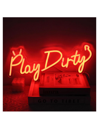 Luz de Neón Juega Sucio Kullneon 43x18 cm LED Roja