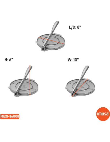 Prensa de Tortilla IMUSA 20.32 cm Aluminio Fundido