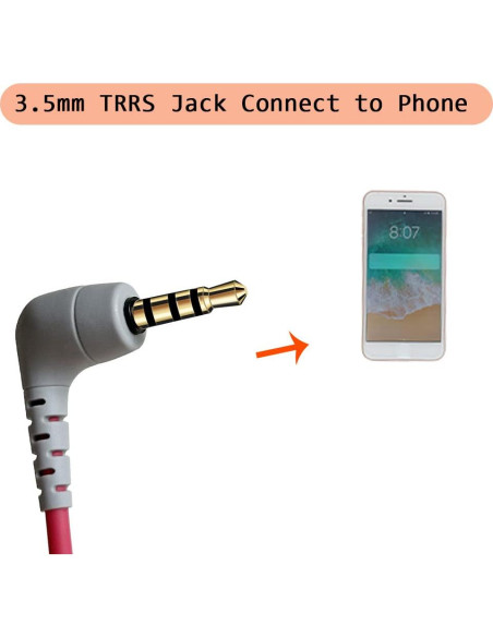 Adaptador QJYTH TRS a TRRS 3.5mm para Micrófonos Externos
