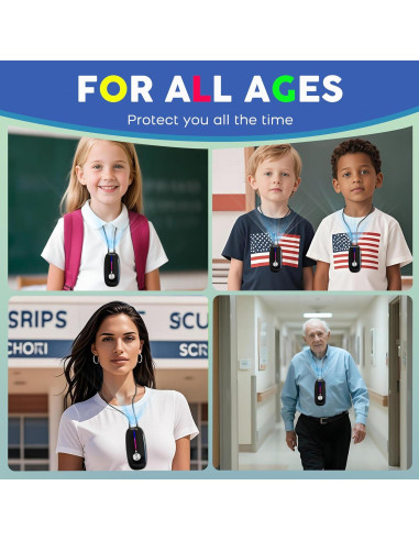 Purificador de Aire Portátil Timeage T10S Negro Ionizador Personal