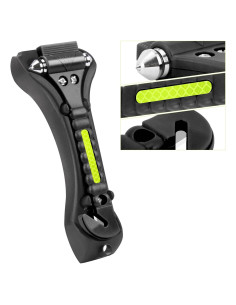 Martillo de Seguridad para Coche BSUXMAFG 2 en 1 - Rompeventanas y Cortador de Cinturón