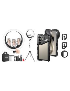 Anillo de Luz Neewer RP19H 48 cm con Soporte y Control Remoto