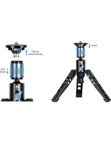 Base de Trípode SIRUI P-36 con Adaptador para Monopie