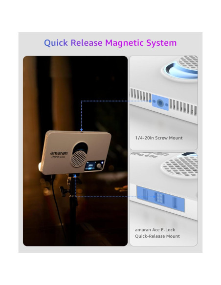 Kit de 2 Luces LED Amaran Pano 60c RGBWW 60W Regulables