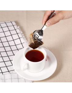 Pinzas para Bolsitas de Té AYNEFY de Acero Inoxidable 12cm 2