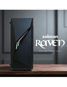 Caja de PC Gaming Zalman Raven ATX - RGB, Vidrio Templado, 120mm 2