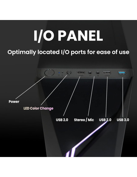 Caja de PC Gaming Zalman Raven ATX - RGB, Vidrio Templado, 120mm