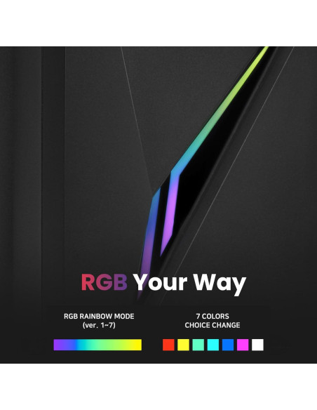 Caja de PC Gaming Zalman Raven ATX - RGB, Vidrio Templado, 120mm