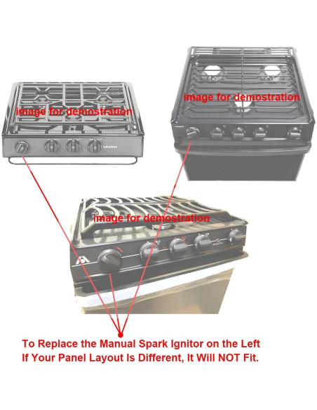 Kit de Encendedor Piezo DuRally para Estufas RV 3 Quemadores